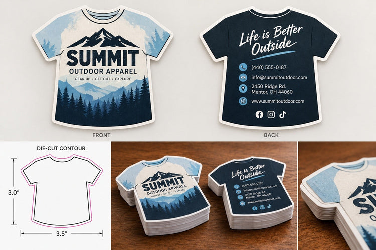 Custom Shape Business Cards