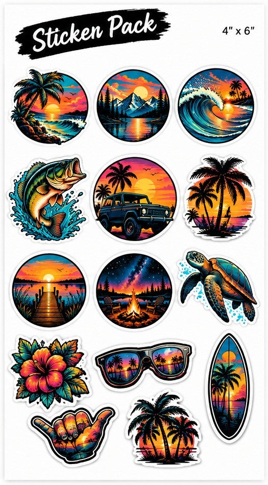 4" x 6" Sticker Sheet